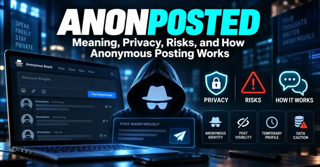 Anonposted Meaning, Privacy, Risks, and How Anonymous Posting Works