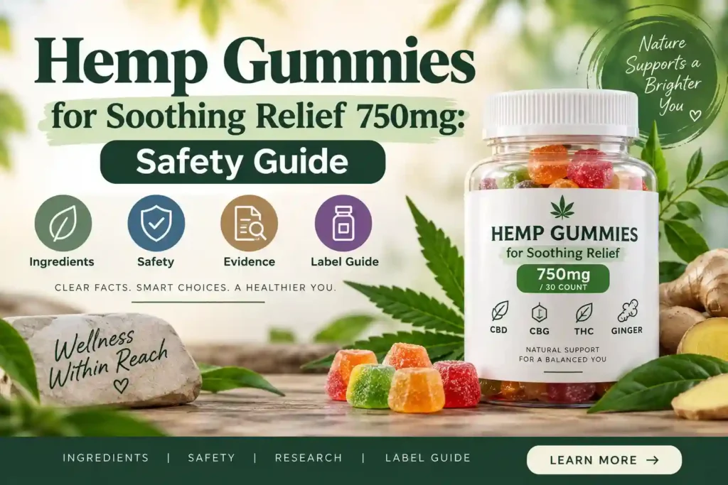 Hemp Gummies for Soothing Relief 750mg Safety Guide